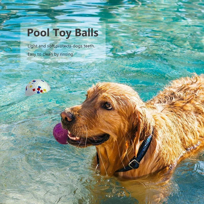Bite Resistant Solid Dog Ball Toys for Small Large Dogs High Elasticity E-TPU Pet Chew Ball Toy Non Squeak Interactive Puppy Toy pawcraft