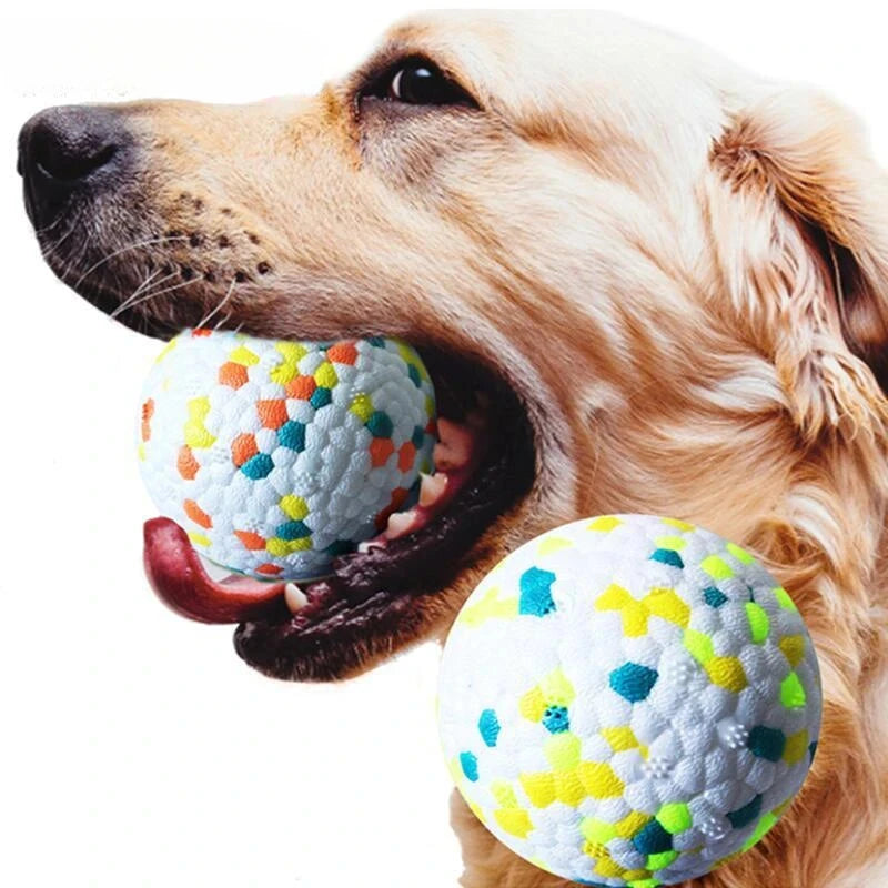 Bite Resistant Solid Dog Ball Toys for Small Large Dogs High Elasticity E-TPU Pet Chew Ball Toy Non Squeak Interactive Puppy Toy pawcraft