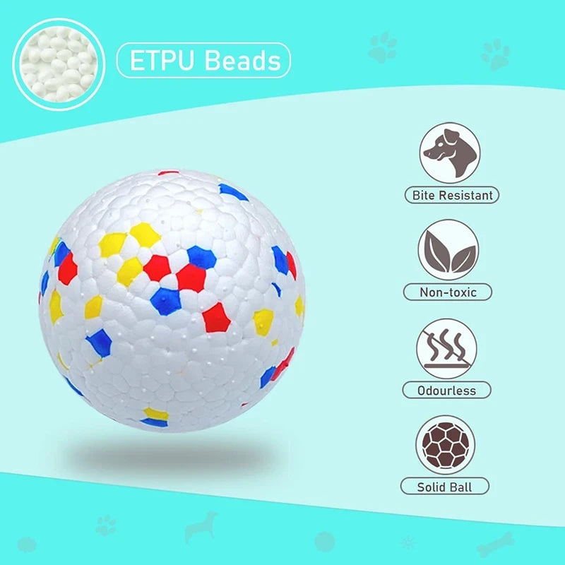 Bite Resistant Solid Dog Ball Toys for Small Large Dogs High Elasticity E-TPU Pet Chew Ball Toy Non Squeak Interactive Puppy Toy pawcraft