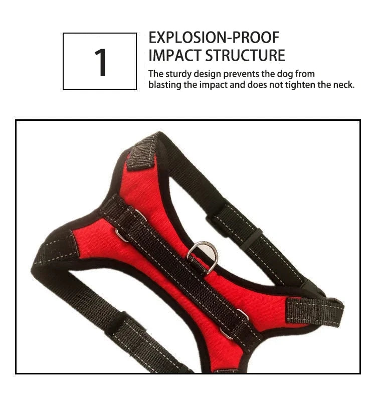 Dog Harness Quick Release Vest Pet Puppy Harness Nylon Material Breathable Pet Harness for Dog Adjustable Pet Outdoor Harness pawcraft