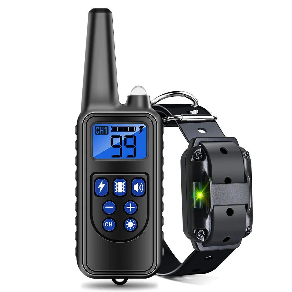 Electric Dog Training Collar Detachable Bark  Rechargeable Anti Barking Shock Vibration Collar for All Dogs Pet with Clicker pawcraft