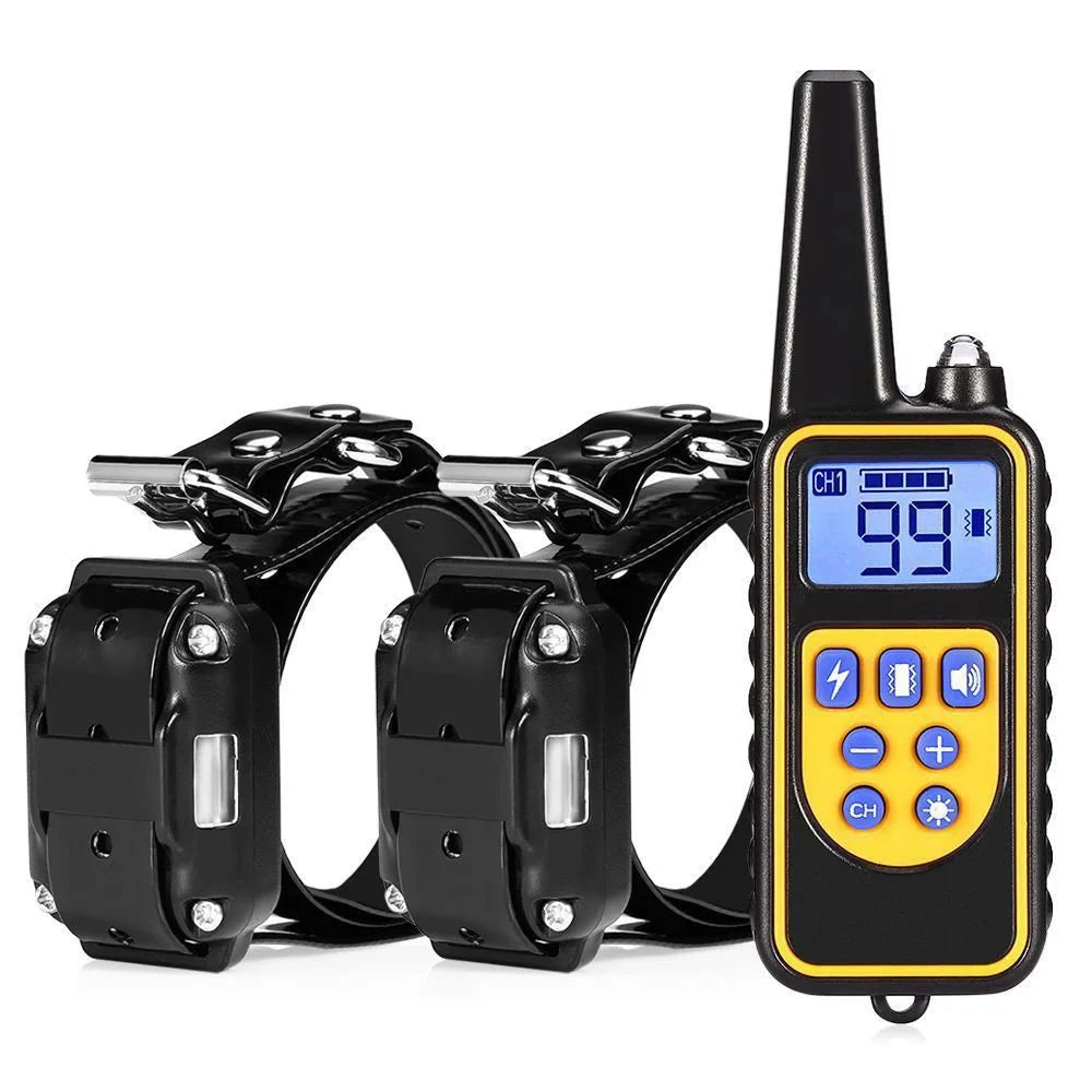 Electric Dog Training Collar Detachable Bark  Rechargeable Anti Barking Shock Vibration Collar for All Dogs Pet with Clicker pawcraft