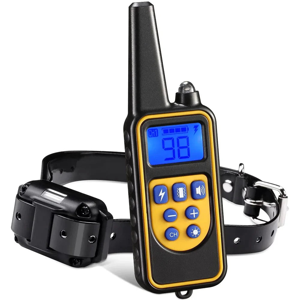 Electric Dog Training Collar Detachable Bark  Rechargeable Anti Barking Shock Vibration Collar for All Dogs Pet with Clicker pawcraft