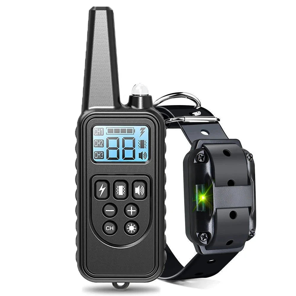 Electric Dog Training Collar Detachable Bark  Rechargeable Anti Barking Shock Vibration Collar for All Dogs Pet with Clicker pawcraft