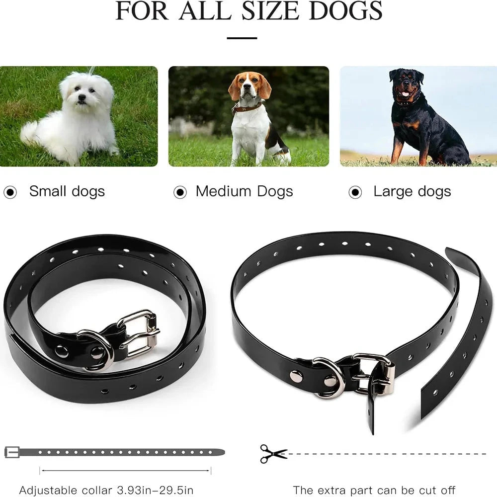 Electric Dog Training Collar Detachable Bark  Rechargeable Anti Barking Shock Vibration Collar for All Dogs Pet with Clicker pawcraft