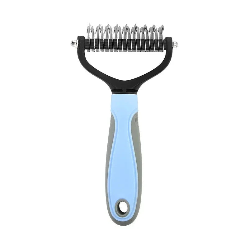 Double Sided Stainless Steel Pet Grooming Brush Dog Cat Hair Remover Comb Tangle Removal Pet Supplies pawcraft