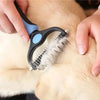 Double Sided Stainless Steel Pet Grooming Brush Dog Cat Hair Remover Comb Tangle Removal Pet Supplies pawcraft