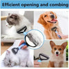 Double Sided Stainless Steel Pet Grooming Brush Dog Cat Hair Remover Comb Tangle Removal Pet Supplies pawcraft