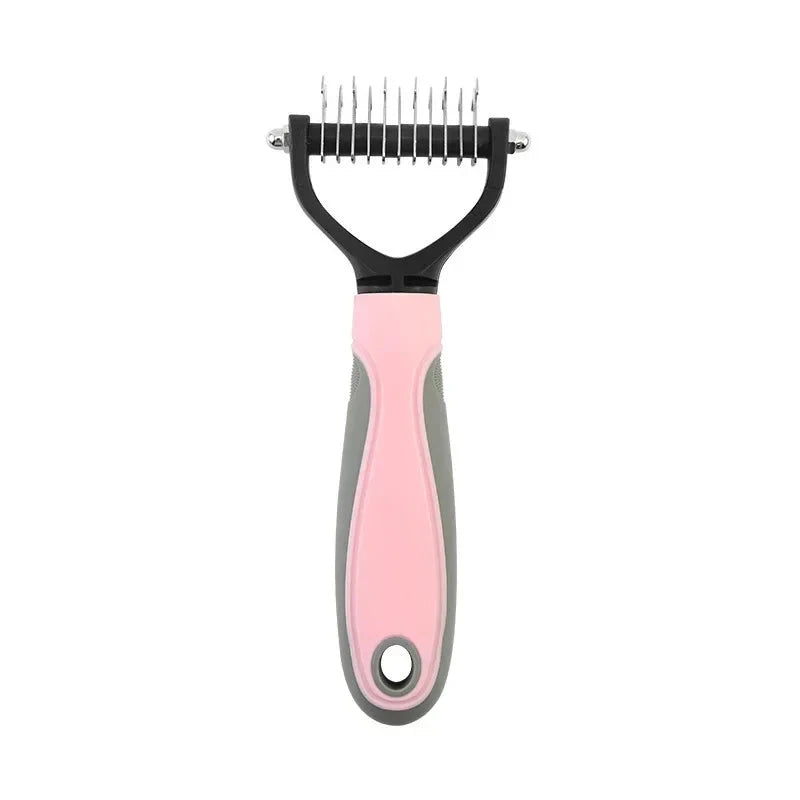 Double Sided Stainless Steel Pet Grooming Brush Dog Cat Hair Remover Comb Tangle Removal Pet Supplies pawcraft