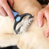 Double Sided Stainless Steel Pet Grooming Brush Dog Cat Hair Remover Comb Tangle Removal Pet Supplies pawcraft