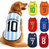 Sport Team Dog Jersey Number Print Dogs Vests Sport Style Breathable Mesh Puppy Sleeveless Shirt Small Medium Larg Pets Clothes pawcraft