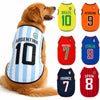 Sport Team Dog Jersey Number Print Dogs Vests Sport Style Breathable Mesh Puppy Sleeveless Shirt Small Medium Larg Pets Clothes pawcraft