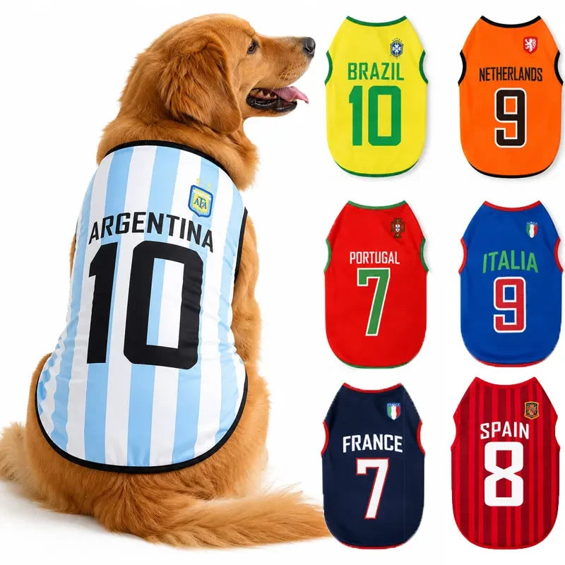 Sport Team Dog Jersey Number Print Dogs Vests Sport Style Breathable Mesh Puppy Sleeveless Shirt Small Medium Larg Pets Clothes pawcraft