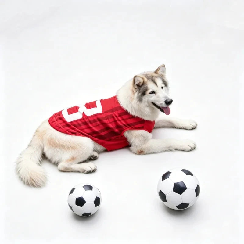 Sport Team Dog Jersey Number Print Dogs Vests Sport Style Breathable Mesh Puppy Sleeveless Shirt Small Medium Larg Pets Clothes pawcraft