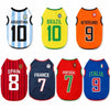 Sport Team Dog Jersey Number Print Dogs Vests Sport Style Breathable Mesh Puppy Sleeveless Shirt Small Medium Larg Pets Clothes pawcraft