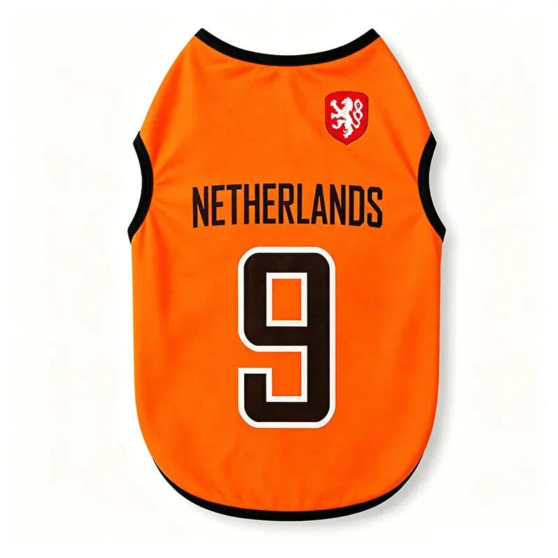 Sport Team Dog Jersey Number Print Dogs Vests Sport Style Breathable Mesh Puppy Sleeveless Shirt Small Medium Larg Pets Clothes pawcraft