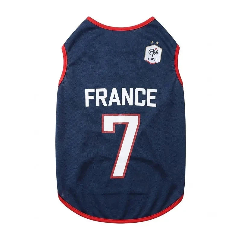 Sport Team Dog Jersey Number Print Dogs Vests Sport Style Breathable Mesh Puppy Sleeveless Shirt Small Medium Larg Pets Clothes pawcraft