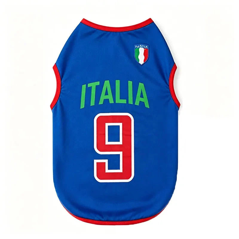Sport Team Dog Jersey Number Print Dogs Vests Sport Style Breathable Mesh Puppy Sleeveless Shirt Small Medium Larg Pets Clothes pawcraft