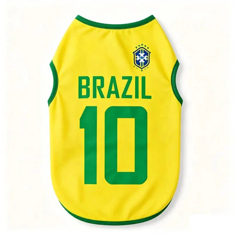 Sport Team Dog Jersey Number Print Dogs Vests Sport Style Breathable Mesh Puppy Sleeveless Shirt Small Medium Larg Pets Clothes pawcraft