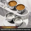 Elevated Stainless Steel Slow-Feeding Dog Bowl pawcraft