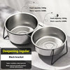 Elevated Stainless Steel Slow-Feeding Dog Bowl pawcraft