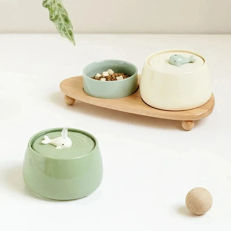 Ceramic Cat Water Fountain pawcraft