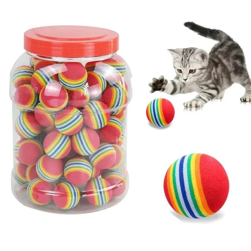 Interactive Rainbow Cat Balls pawcraft