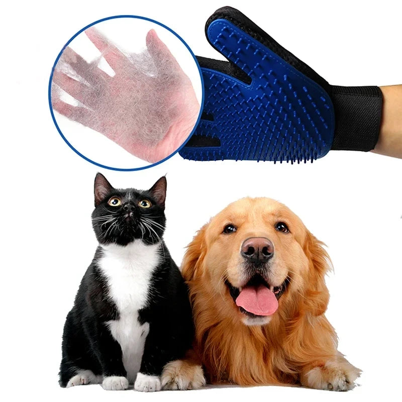 Silicone Pet Grooming Massage Gloves pawcraft