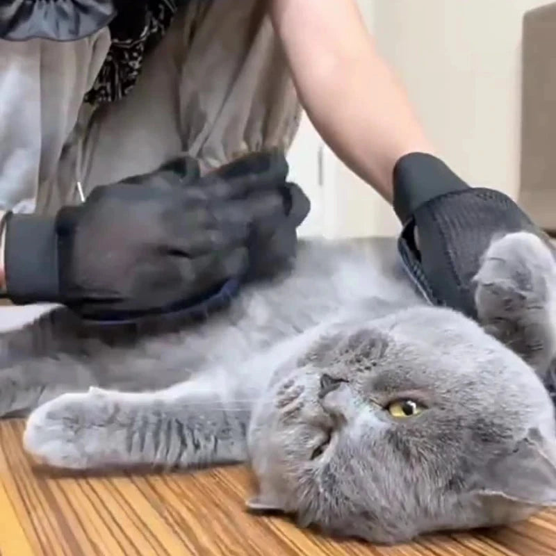 Silicone Pet Grooming Massage Gloves pawcraft