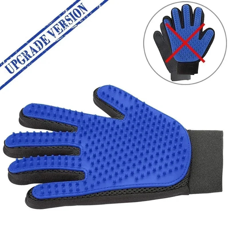 Silicone Pet Grooming Massage Gloves pawcraft
