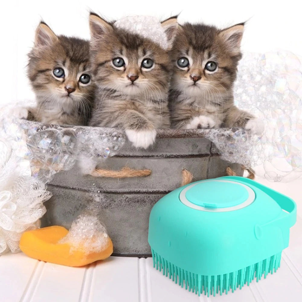 Silicone Pet Bathing Scrubber pawcraft