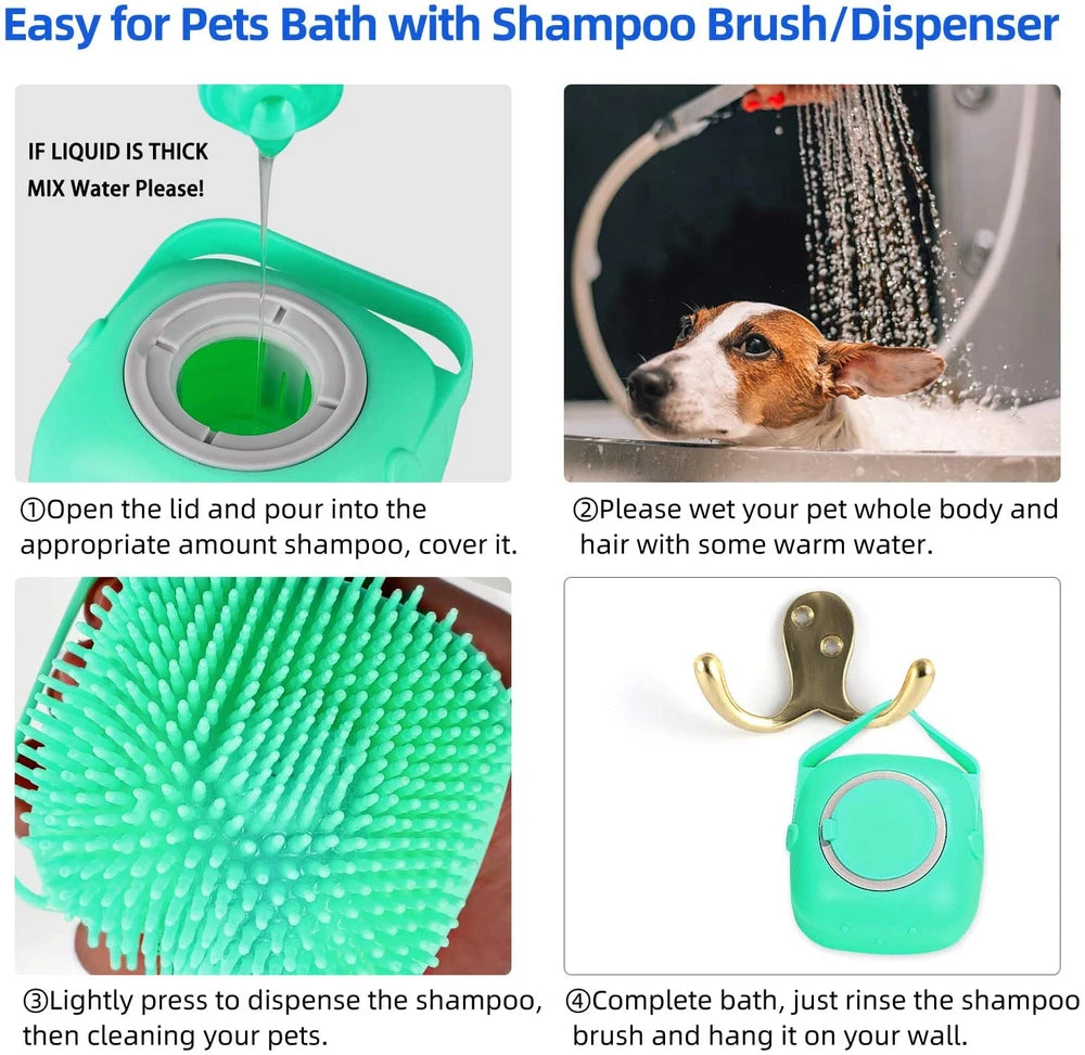 Silicone Pet Bathing Scrubber pawcraft