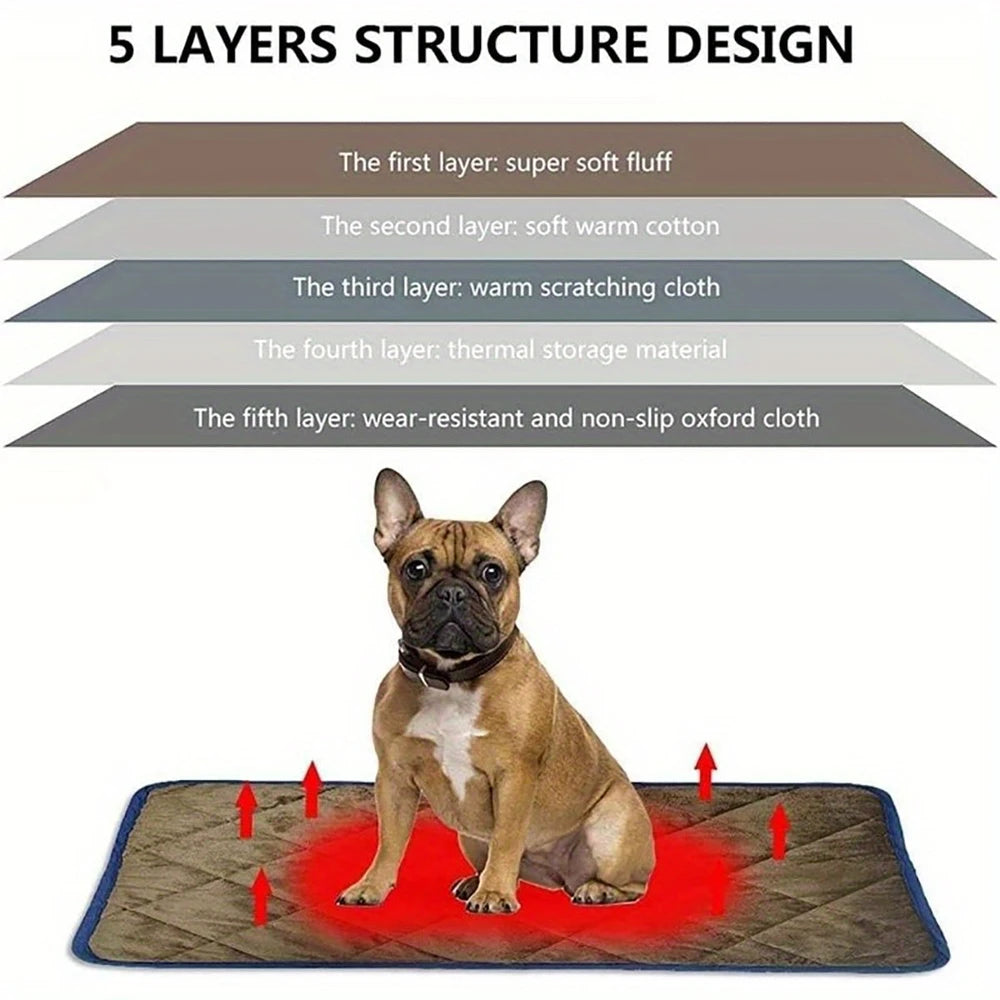 Pet Self-Warming Heating Pad Mat For Cat And Dogs pawcraft